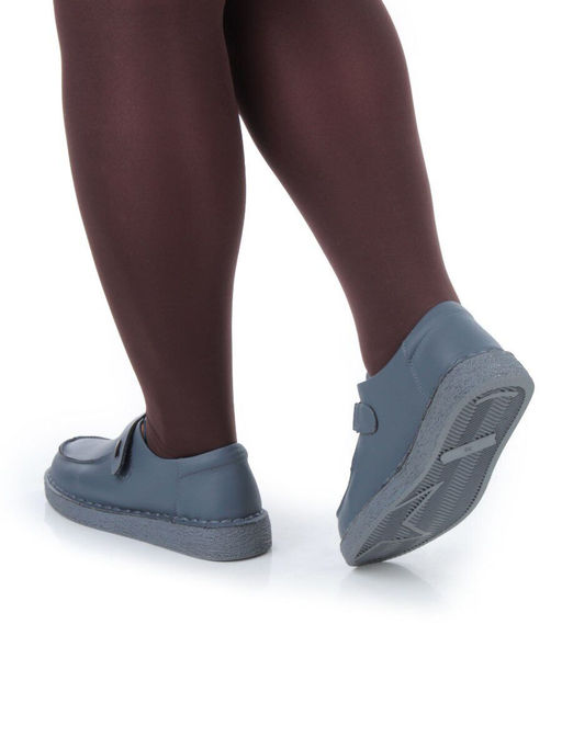 01-7581-3 BLUE Ботинки демисезонные женские (натуральная кожа) - Фабричный китай фото 3