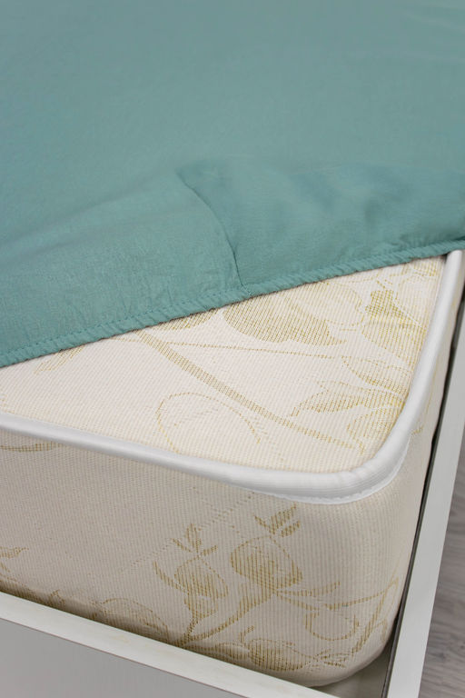 Простыня на резинке аквамарин 180х200 бязь 120гр/м Текстильная коллекция