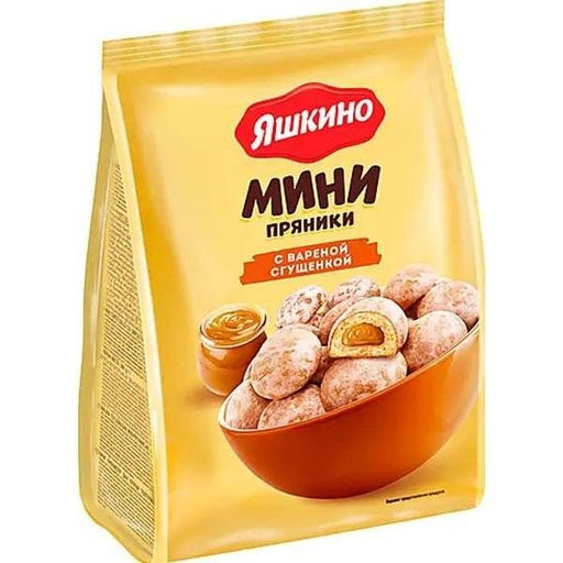 Яшкино, пряники с вареной сгущенкой, 300 г  фото 2