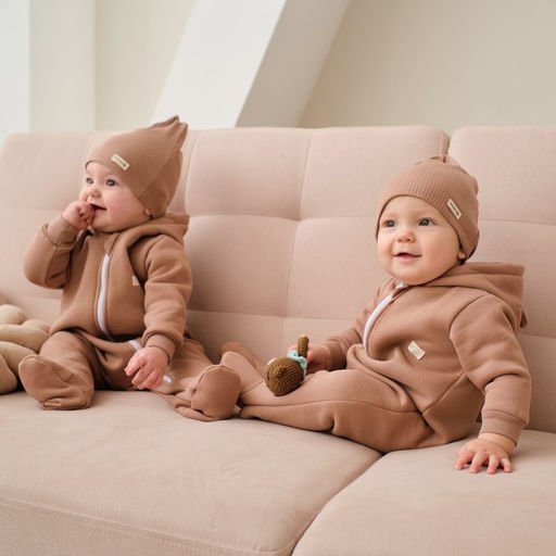 Комбинезон с капюшоном Крошка, Я BASIC LINE, рост 74-80 см, коричневый - Крошка я фото 2