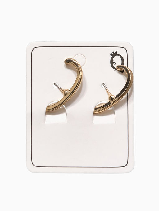 Серьги металл Петля, цвет золото - Qf фото 3