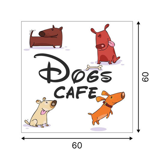 Защитная самоклеящаяся пленка на месте кормления/туалета питомца Четыре собачки 60х60 см - Simaland фото 3