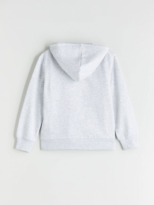 Uzun Kollu K?z ?ocuk Kal?n Fermuarl? Sweatshirt