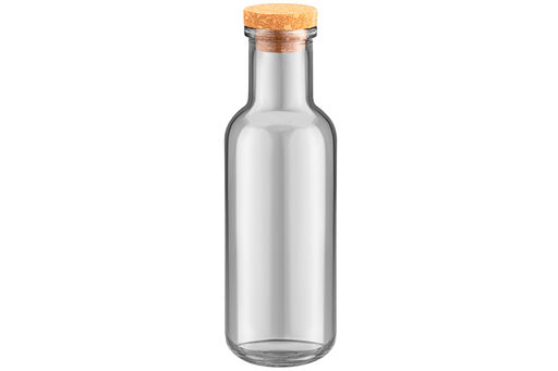 Бутылка стеклянная 1 л 8,7*8,7*27,5 см Glaskraft с пробковой крышкой, серая - Elan gallery фото 4