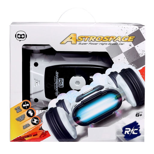 Машинка перевертыш Техно, радиоуправляемая, дрифт, аккумулятор, на пульте управления, цвет белый - Simaland фото 11