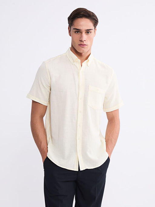 Regular Fit K?sa Kollu Erkek G?mlek