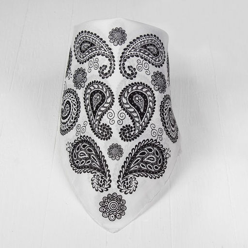 Бандана «Огурцы», взрослая, 50×50 см, белая