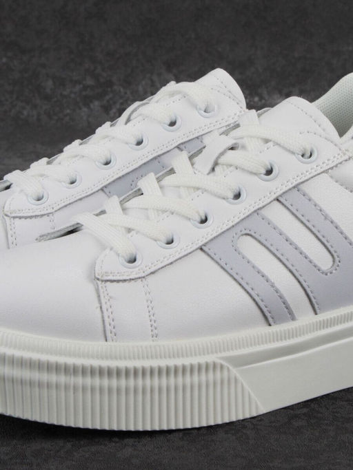 03-YC380-1 WHITE Кроссовки женские (натуральная кожа)