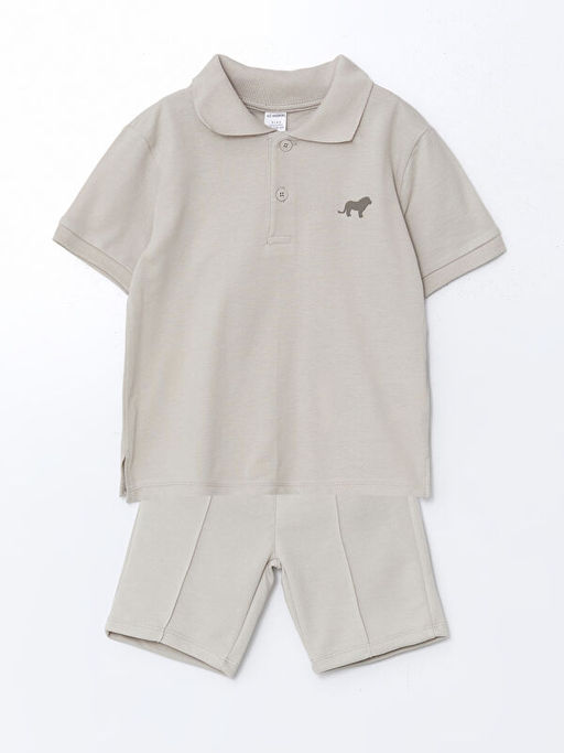 Polo Yaka Erkek ?ocuk Ti??rt ve ?ort 2li