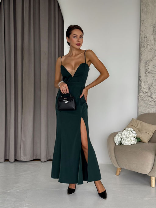 Платье AURA 3311-170 изумрудный