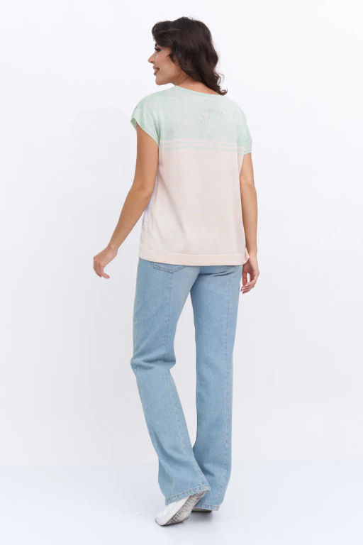 БЕЛАРУСЬ Джемпер Д 3289/бежево-мятный