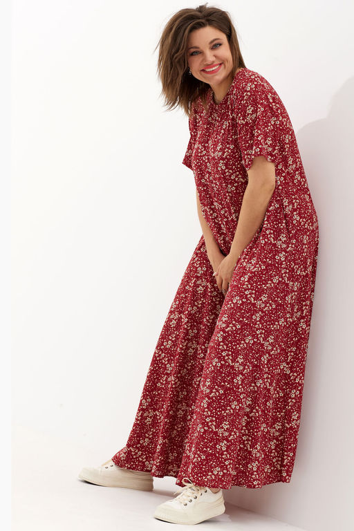 Платье BegiModa 1039 вино  фото 4