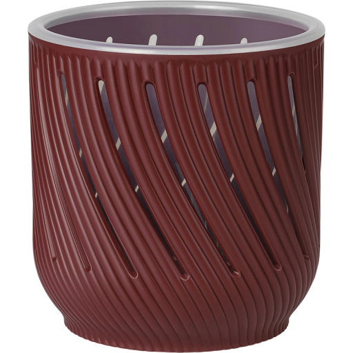 Кашпо для цветов пластиковое 2л d-14,5см "Fleurs" Бордо
