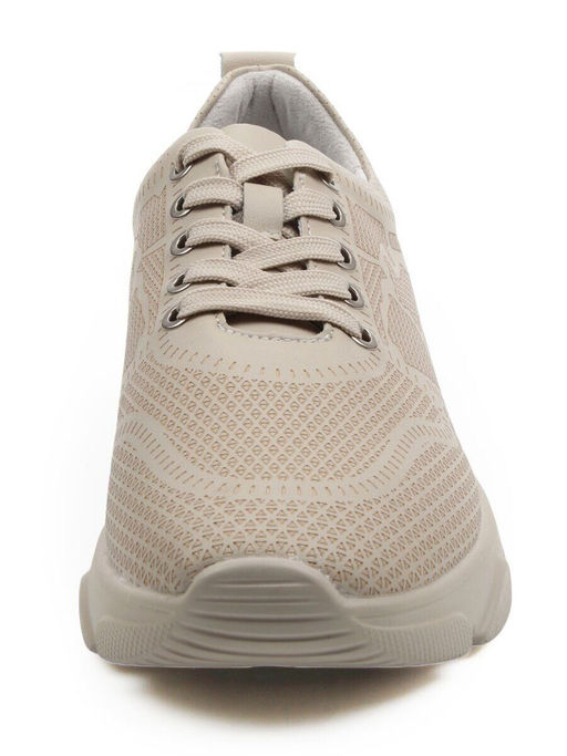 03-YH466-2 BEIGE Кроссовки женские (натуральная кожа)