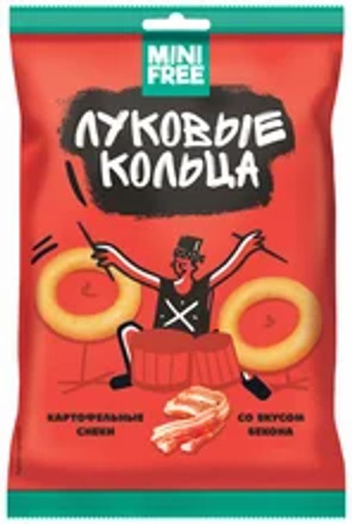 MiniFree лук.кольца 45г* 5 уп Бекон