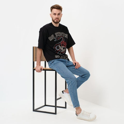 Футболка мужская KAFTAN «Be strong», черный, р. 54