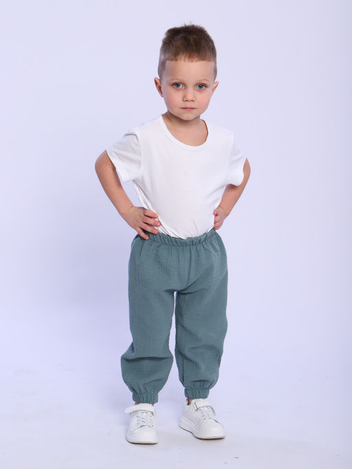 БР004 Брюки Муслин (фисташковый) - Милаша фото 3