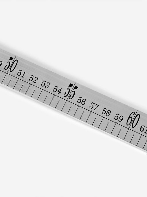 Метр металлический, 100 см, см/дюймы