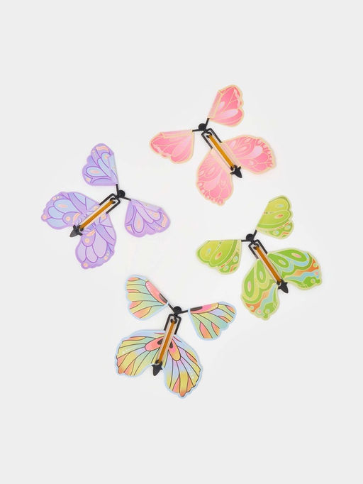 Бум-коробка подарочная с бабочками «Поздравляю», 12 х 12 х 12 см