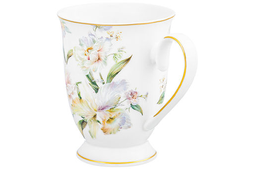 Кружка 300 мл 12*8,5*10,5 см Корнелия на ножке NEW BONE CHINA - Elan gallery фото 5
