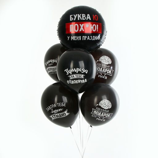 Воздушные шары, букет «У меня праздник», набор 6 шт., 18+
