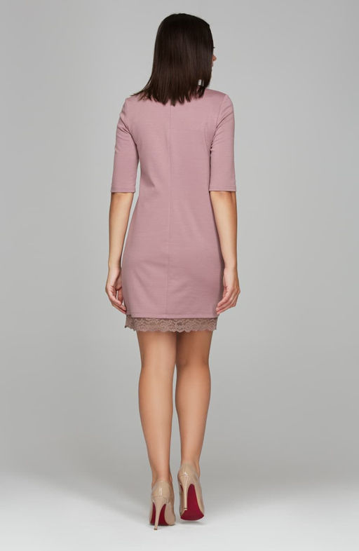 Платье мини светло-сиреневый - Donna saggia фото 2