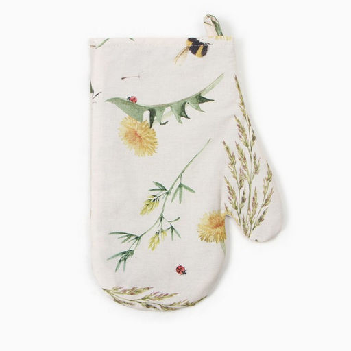 Цена за 2 шт. Варежка-прихватка Этель Одуванчики, 20?27 см, 100% хлопок, саржа 178 г/м?