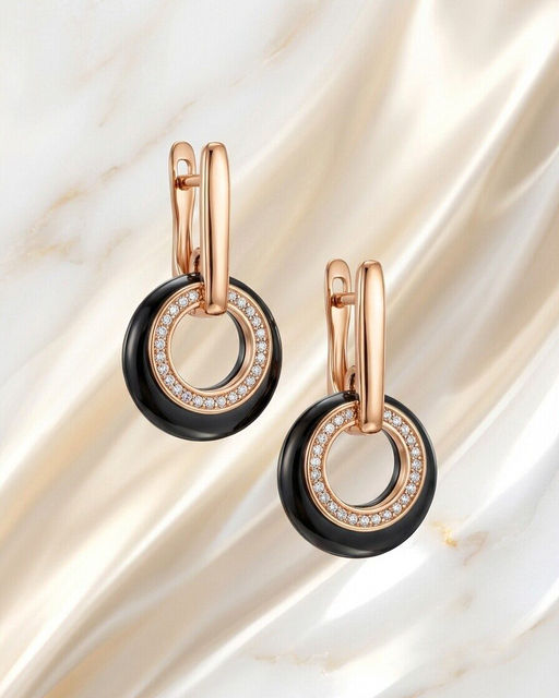 Серьги с керамикой