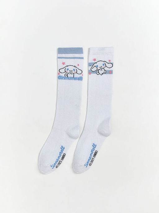 Cinnamoroll Desenli K?z ?ocuk Diz Alt? ?orap 2li