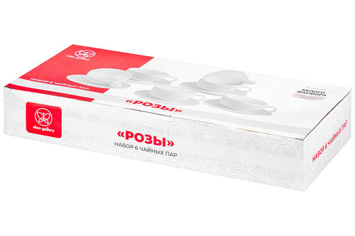 Чайный набор 12 предметов Розы - Elan gallery фото 15