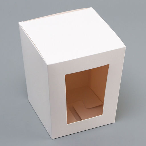 Цена за 2 шт. Коробка для кулича белая, кондитерская упаковка, 15×15×18 см