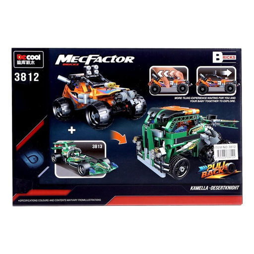 Конструктор с инерционным механизмом Багги, 201 деталь - Decool фото 6