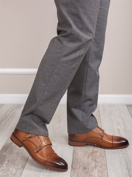 Мужские туфли/ Монки для мужчин 4008-54-L1 Рыжий - Piniolo фото 3