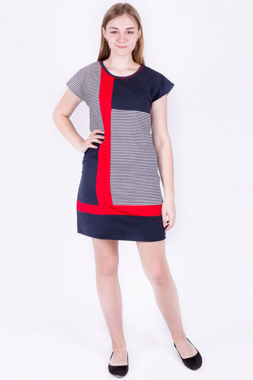 Арт. 774 Туника 46-56 (6 шт) Цвет:ассорти - Калинка фото 2