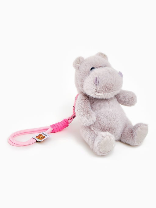 Мягкая игрушка «Бегемот», на подвесе, 16 см