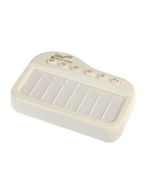 Музыкальное детское сенсорное пианино, звук, свет, белый - Simaland фото 5