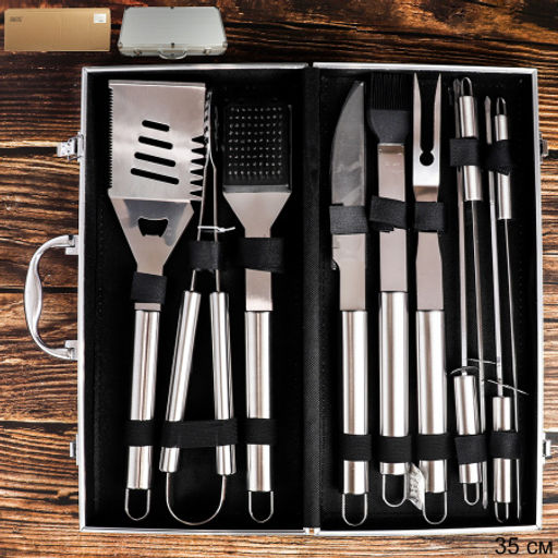 Набор для барбекю 10 предметов в чехле / YS-45 /уп 6/ - Галеонтрейд фото 9