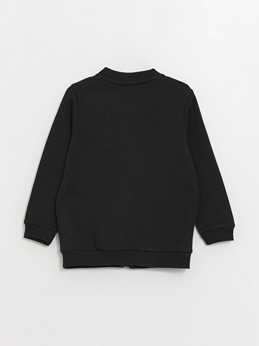 Kolej Yaka Uzun Kollu Basic Erkek Bebek Fermuarl? Sweatshirt - Waikiki фото 3