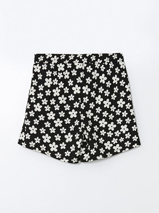 Beli Lastikli ?i?ekli K?z ?ocuk ?ort - Waikiki фото 3