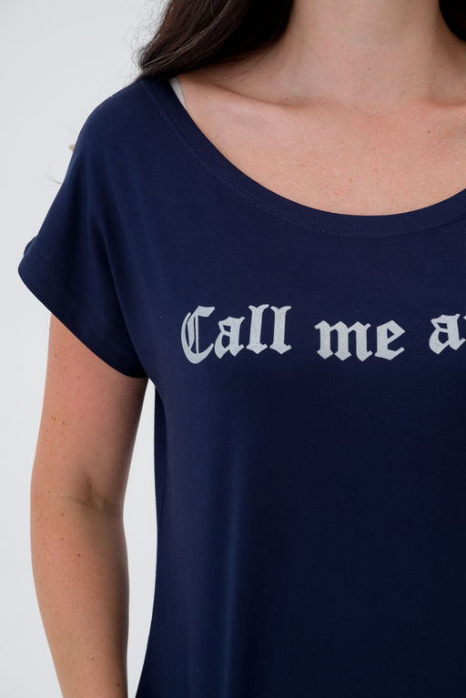 Футболка женская из вискозы Лирика синий Call me angel - Амадэль фото 3