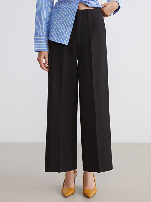 Standart Fit Geni? Pa?a Kad?n Pantolon