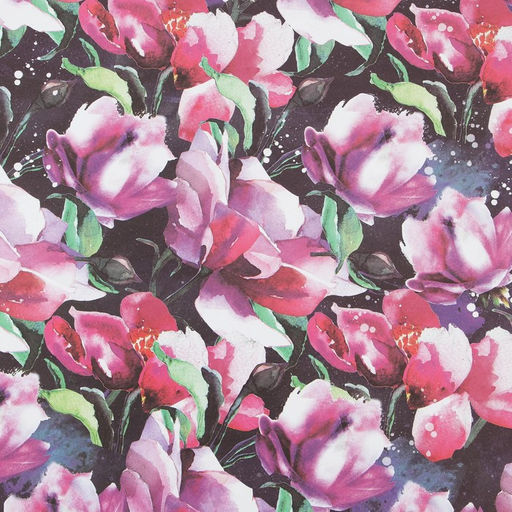 Цена за 10 шт. Бумага упаковочная крафтовая «Цветы», 70 х 100 см