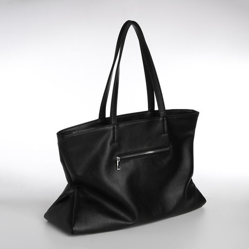 Сумка женская TEXTURA, шоппер, большой размер, цвет чёрный  фото 4