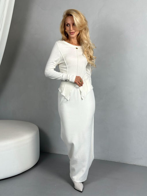 Юбка #КТ6806 (1), молочный - Dommod фото 3