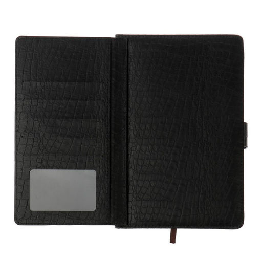 Ежедневник недатированный А5, 140 листов в клетку, с хлястиком, обложка кожзам, МИКС - Simaland фото 3