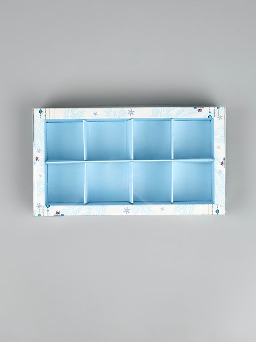 Цена за 5 шт. Коробка под 8 конфет с ячейками «Волшебного Нового года», 10×18.5×3 см