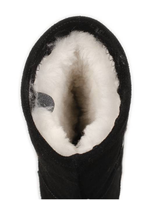 Полусапоги женские на войлочной подошве. Черные. Замша. Подклад овчина. - Roshva фото 6