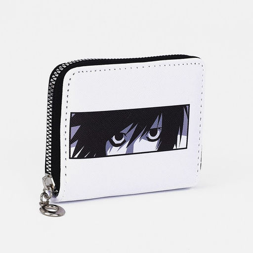 Кошелёк «Взгляд», на молнии, отделения для карт и монет, белый