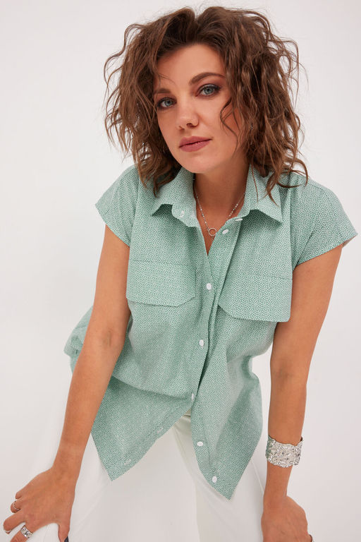 Блуза BegiModa 4125-Р шалфей