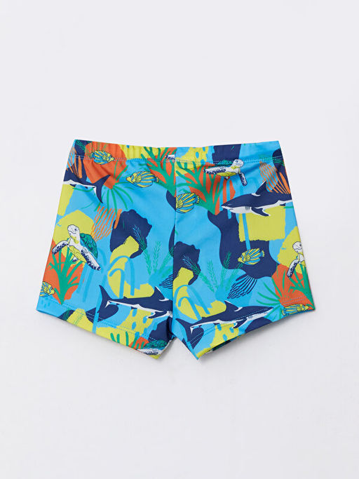 Bask?l? H?zl? Kuruyan Erkek ?ocuk Boxer Mayo - Waikiki фото 2